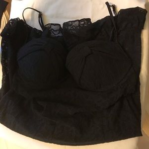 VICTORIA'S SECRET The Lacie Sheer Black Lace Slip